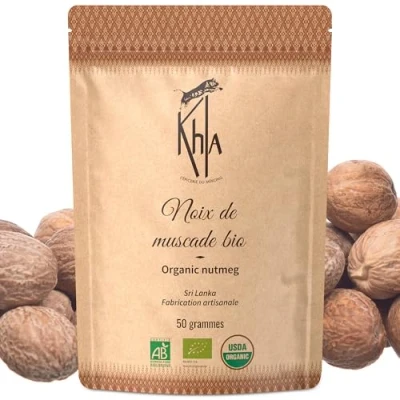 Imagen de Khla Nuez Moscada Integral Ecológica Sobre Fresco 50g de Sri Lanka
