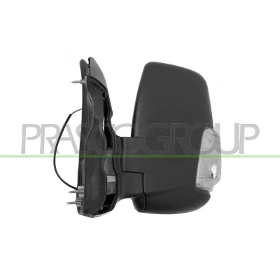 Imagen de Espejo retrovisor Prasco FD9137004 izquierda negro blanco brazo corto de espejo, para ajuste manual convexo, no tintado