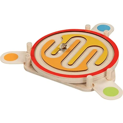 Imagen de GOKI Juego de destreza con Bolas Parcour No Aplica Juguetes para apilar y Encajar, Multicolor, Small (59977)