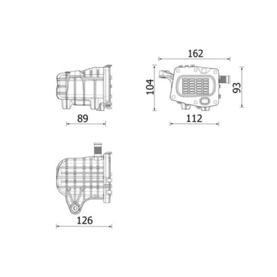 Imagen de MAHLE ORIGINAL CE 41 000P Enfriador EGR sin válvula