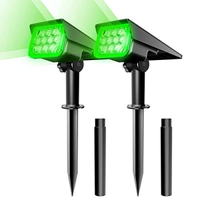 Imagen de NATPOW Luces Solares Led Exterior Jardin Luz Solar Exterior, 20 Focos Solares, Impermeable IP65 Lámparas para Jardín, Patio, Calzada, Piscina y Camping Blanco Frío (2 Piezas)