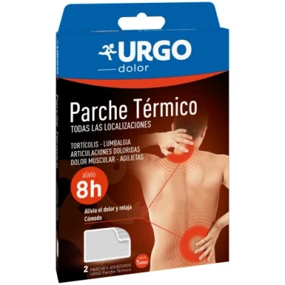 Imagen de Urgo Parche térmico Indicado para dolores musculares y articulares Caja con 2 parches de 13 cm x 9,5