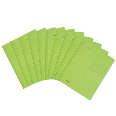 Imagen de Falken Juego de 10 carpetas para archivos, color verde claro y azul