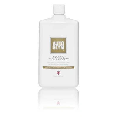 Imagen de Autoglym Ceramic Wash and Protect, 1 litro, champú de cerámica triple acción para coche, pH neutro, hasta 33 lavados, jabón concentrado lavado seguro cera revestimiento