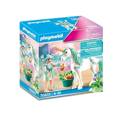 Imagen de PLAYMOBIL Fairies, Unicornio con Hada de la Alimentación, a Partir 4 años