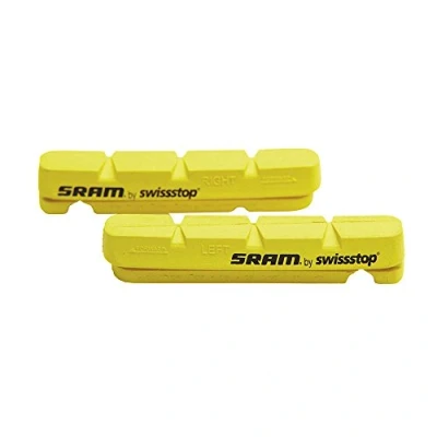Imagen de SRAM 11.5115.000.010 Zapatas, llanta Carbono, Amarillo, Carretera, Adultos Unisex, Multicolor, M
