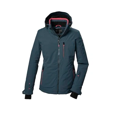 Imagen de killtec Mujer Chaqueta de esquí/chaqueta funcional con capucha cremallera y protección contra la nieve KSW 36 WMN SKI JCKT, kiwi, 36, 41970 000