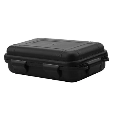 Imagen de Dilwe caja de almacenamiento a prueba golpes para exteriores, impermeable, golpes, protección múltiple actividades al aire libre (S negro), Black, moderno