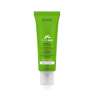 Imagen de Laboratorios Babé Stop AKN Crema Facial Hidratante Reparadora 50 ml Previene la Formación de Acné Manteca Murumuru Complementario a Tratamiento Antiacné Piel Grasa