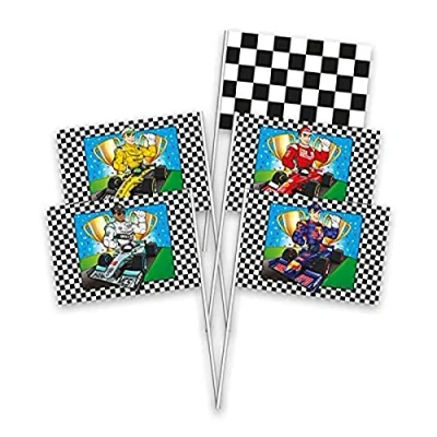 Imagen de Folat B.V Fórmula 1 Banderas Pequeñas 8 Piezas, Multicolor (65099)