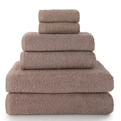 Imagen de Top Towel Plus toallas de baño grandes 2 cara o bidet + mano lavabo ducha Algodon 100% Vison