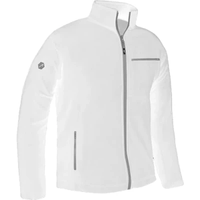 Imagen de ACE Chaqueta Polar Cálida Outdoor para Hombre sin Capucha Cremallera y Tres Bolsillos Blanco 4XL