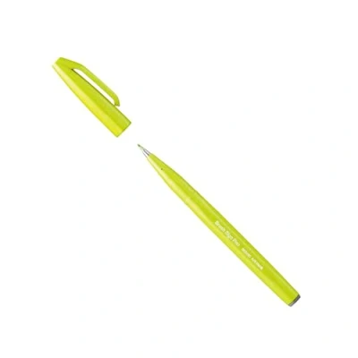 Imagen de Pentel SES15C K2X Brush Sign Pen Rotulador de punta tipo pincel, color verde lima