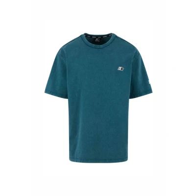 Imagen de Starter Essential Camiseta básica, Hombre, Talla: Large, Teal acid washed