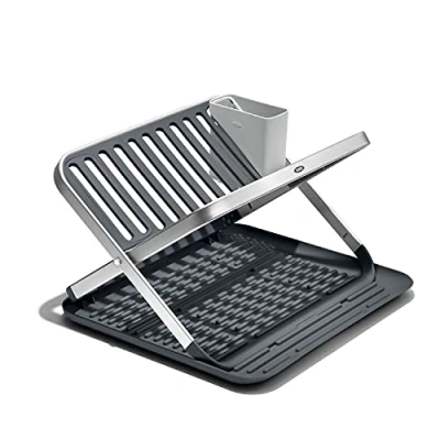 Imagen de OXO Good Grips Escurreplatos plegable de aluminio