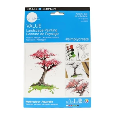 Imagen de Daler Rowney, Simply, Acuarela, Caja de Cartón, Colores Surtidos