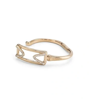 Imagen de UNO de 50 Pulsera bañada en oro 18k con eslabón central rectangular y topacios