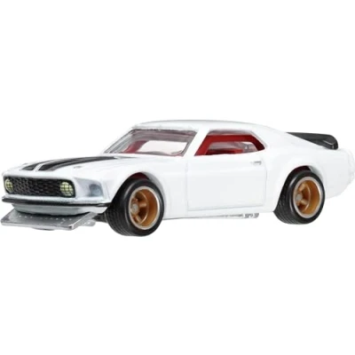 Imagen de Hot Wheels Fast and Furious Coche Ford Mustang Boss 302 1969 Modelo a Escala 1:64 Longitud 7 cm HYP71