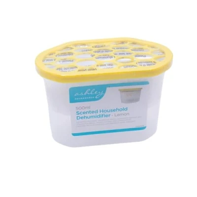 Imagen de HomeZone® 10 deshumidificadores desechables con aroma a limón para interiores y absorbentes de humedad moho húmedo
