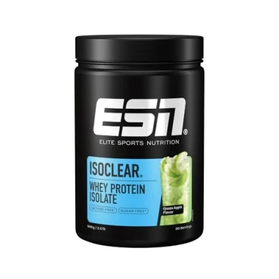 Imagen de ESN ISOCLEAR Whey Isolate Protein Powder, Manzana verde, 908 g, Suero claro