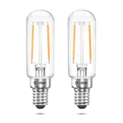 Imagen de Bonlux Bombilla Extractor Cocina LED E14 4W Equivalente 40W Campana Extractora, Blanco Frío 6000K, para Electrodomésticos, Nevera, Frigorifico, Lampara de sal, 220 240V, 2 Unidad
