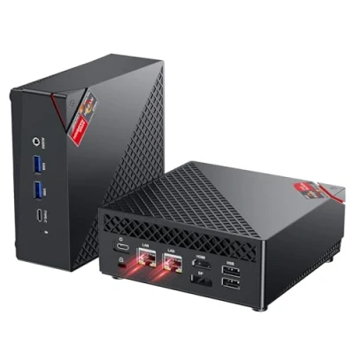 Imagen de NiPoGi AM06 Pro Mini PC Ryzen 7 7730U (8C/16T, hasta 4,5 GHz), 16GB DDR4 512GB M.2 SSD Ordenador WiFi 6, АMD Radeon Grafik 2000 MHz, 4K Triplo Display, Dual LAN, DP/HDMI 2.0/Type C