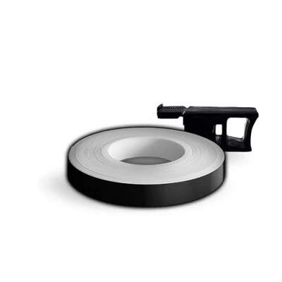 Imagen de 4R Quattroerre.it 10281 Wheel Stripes Tiras Reflectantes para Llantas de Moto con Aplicador, Negro, 7 mm x 6 mt
