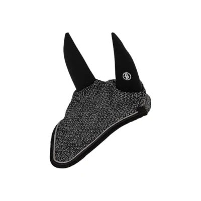 Imagen de BR orejera anti mosca reflectante Cob Negro / Plata