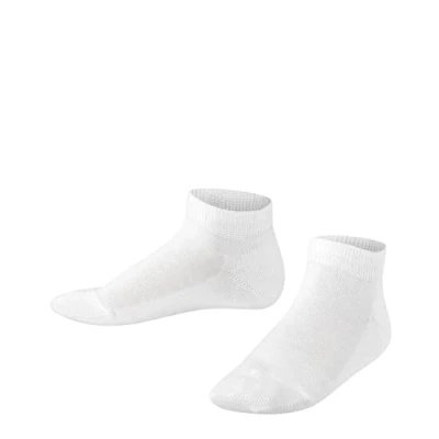 Imagen de FALKE Family K SN algodón sostenible corte unicolor 1 par, Calcetines cortos Unisex niños, Blanco (White 2000) nuevo ecológico, 27 30