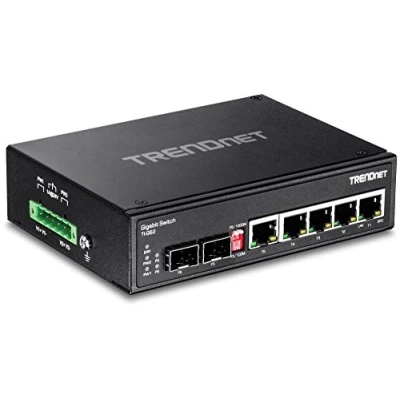 Imagen de TRENDnet TI G62 (V1.0R) Switch de red (SFP, IP30, 1 Gbps, 5 puertos Gigabit) negro