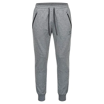 Imagen de erima GmbH 2101805 Pantalón de Deporte, Hombre, Gris Claro Jaspeado/Negro, M