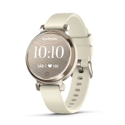 Imagen de Garmin Lily 2, Reloj Inteligente, Diseño Elegante, Datos de Salud y Forma Física, Pantalla Táctil, Notificaciones Inteligentes, Autonomía hasta 5 días, Dorado (Reacondicionado)