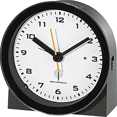 Imagen de Infactory Radiodespertadores Radio Reloj Despertador análogo: con función de Alarma (Despertador controlado por Radio, Mesa Idea Regalo)