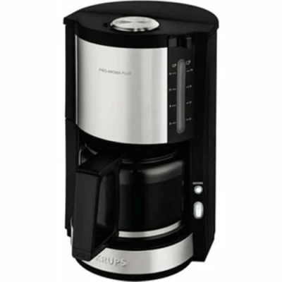 Imagen de Krups ProAroma Plus Cafetera (Independiente, de filtro, 1,25 L, 1100 W, Negro, Acero inoxidable, Transparente)