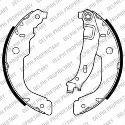 Imagen de DELPHI LS2000 Zapatas de Freno 229 42 PEUGEOT: 207 Hatchback, 301 Berlina, 208 I BMW: 3 CITROËN: C Elysée C3 II