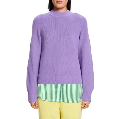 Imagen de ESPRIT 103EE1I342 Suéter pulóver, 560/LILAC, XL para Mujer