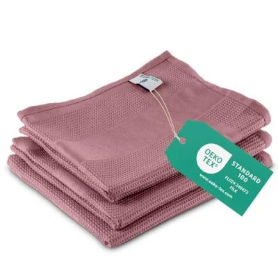 Imagen de ELEXACLEAN Öko Tex® Standard 100 Paños de cocina (3 unidades, 68 x 42 cm, color rosa envejecido/rosa)