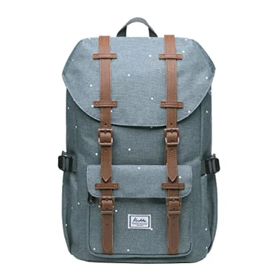 Imagen de KAUKKO Mochila Tipo Casual de Hombre y Mujer para Portátil Escuela, Viajes o Senderismo Mini tamaño Gris