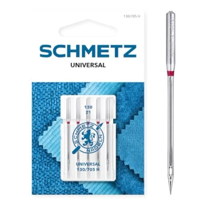 Imagen de SCHMETZ Agujas para máquinas de coser 5 Universales 130/705 H Grosor aguja 65/9 Compatibles con todas las domésticas convencionales