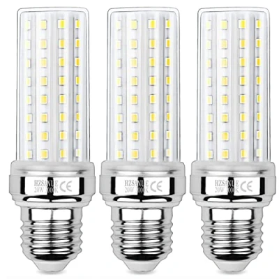 Imagen de HZSANUE LED Maíz Bombilla 20W, 150W Incandescente Equivalentes, 3000K Blanco Cálido, E27 Tornillo Edison Bombilla, 2200lm, 3 Pack