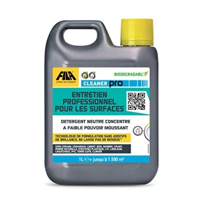 Imagen de FILA Surface Care Solutions, CLEANER PRO, Detergente profesional concentrado para suelos con pH neutro, hasta 40 lavados, 1 l