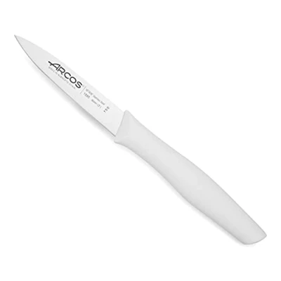 Imagen de Arcos Serie Nova Cuchillo Mondador Hoja de Acero Inoxidable 85 mm Mango Polipropileno Color blanco