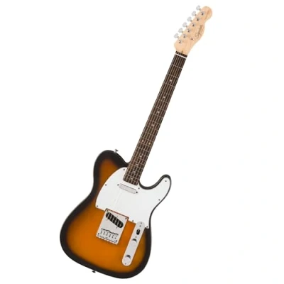 Imagen de Squier by Fender Debut Collection Guitarra Eléctrica Telecaster, Diapasón de Laurel, Golpeador Blanco, Sunburst 2 Colores