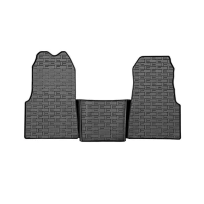 Imagen de AutoStyle Juego CK RMX03 de alfombrillas suelo Caucho 3 negro 730mm 530mm