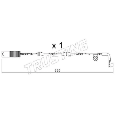 Imagen de TRUSTING SU.158 Sensor de Desgaste Pastillas Frenos BMW: 7