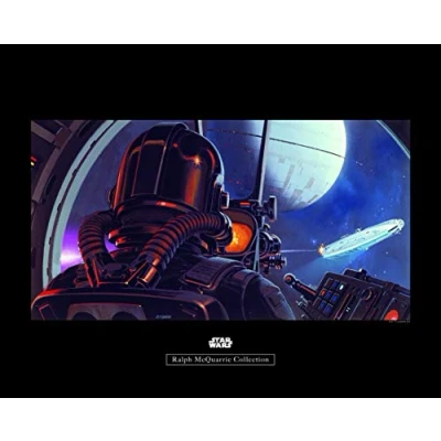 Imagen de Komar Wandbild Von Star Wars Classic RMQ Tie Fighter Pilot Kinderzimmer, Jugendzimmer, Dekoration, Kunstdruck ohne Rahmen WB158 40x30 fotomural, carbón