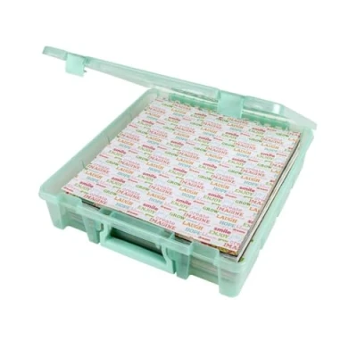 Imagen de ArtBin Super Satchel 1 Compartment Box, Polipropileno, Menta, 15.25 x 14 3.5 Pulgadas, Talla única