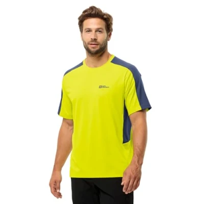 Imagen de Jack Wolfskin Narrows T M Camiseta, Firefly, S para Hombre
