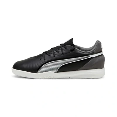 Imagen de PUMA King Match IT Jr, Soccer Shoe, Black White Cool Dark Gray, 28 EU