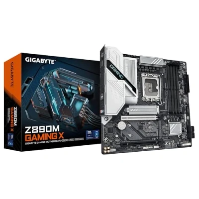 Imagen de GIGABYTE Placa Base Z890M Gaming X Compatible con procesadores Intel Core Ultra (Serie 2), 8+1+2 Fases VRM, hasta 8800MHz DDR5 (OC), 1xPCIe 5.0 + 2xPCIe 4.0, LAN 2.5GbE, USB 3.2 Gen 1